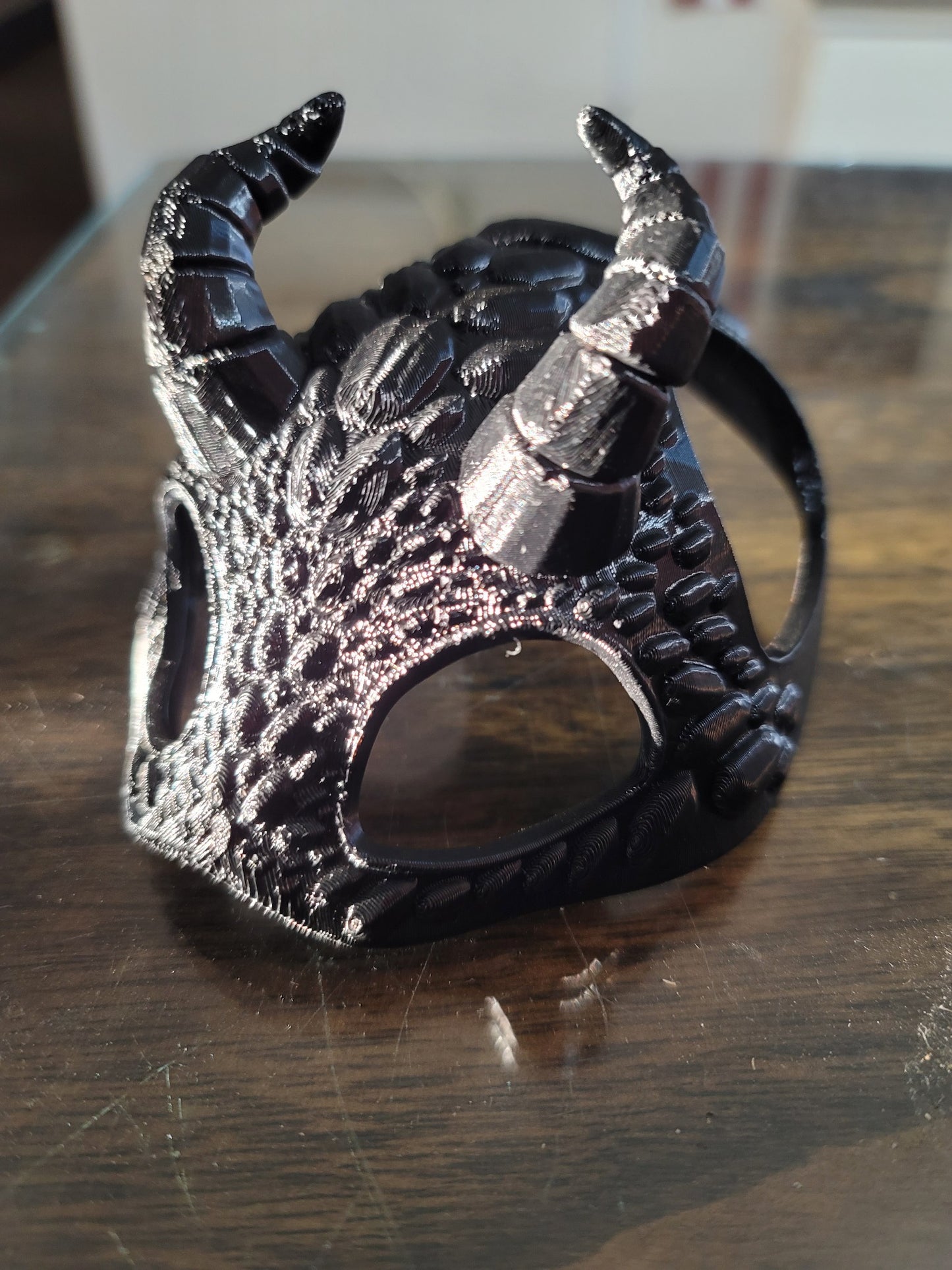Dragon Horned Pet Mask – 3D Printed Costume Accessory